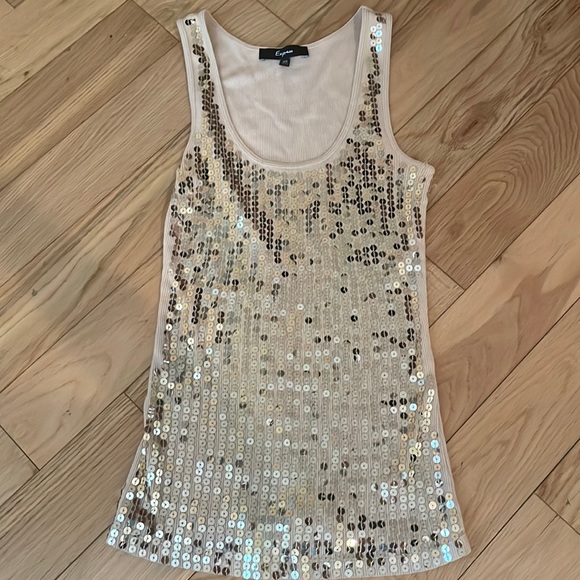 Great Description About Vintage Sequin Tank Top